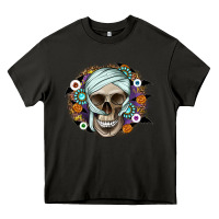Asphalt Halloween Skeleton Heavy Core Tee - CowhideDigitalArt