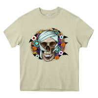 Mossy Halloween Skeleton Heavy Core Tee - CowhideDigitalArt