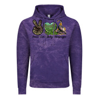 Cloud Purple Leopard Peace Love Baby Chimpanzee Vintage Hoodie - LillyAllenDesigns
