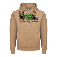 Leopard Peace Love Baby Chimpanzee Vintage Hoodie | Teevron