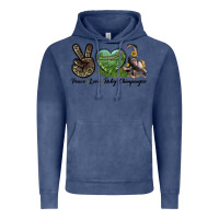 Vintage Denim Leopard Peace Love Baby Chimpanzee Vintage Hoodie - LillyAllenDesigns