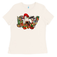 Bone christmas joy cow Ladies Tee - CowhideDigitalArt