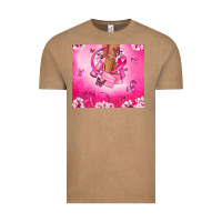 Vintage Coffee Breast Cancer diva Vintage Tee - NancyCooperArtShop