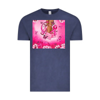 Vintage Denim Breast Cancer diva Vintage Tee - NancyCooperArtShop