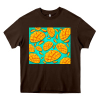 Chocolate Brown mango Heavy Core Tee - BarkalooDesign