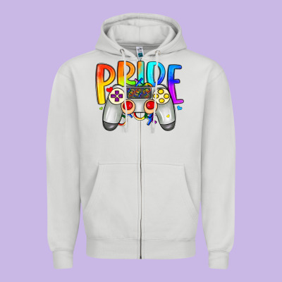 Pride Gaymer Zipper Hoodie Designed By Artiststas