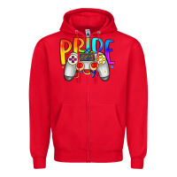Red pride gaymer Zipper Hoodie - Artiststas