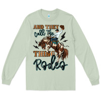 Matcha and they call the thing rodeo cowboy Long Sleeve Tee - MaliasSmallBusiness