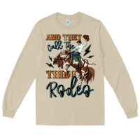 Mushroom and they call the thing rodeo cowboy Long Sleeve Tee - MaliasSmallBusiness