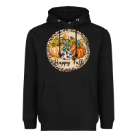 Black Happy Fall Heavyweight Hoodie - texasbilliewilder