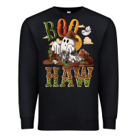 Black Boo haw Premium Sweatshirt - NancyCooperArtShop