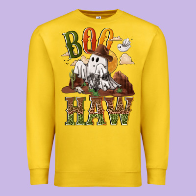 Boo Haw Premium Sweatshirt Designed By Nancycooperartshop