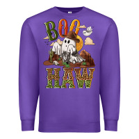 Purple Boo haw Premium Sweatshirt - NancyCooperArtShop