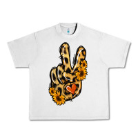 Lunar Rock Leopard Sunflower Peace Sign Urban Heavy Tee - Jasminsmagicworld
