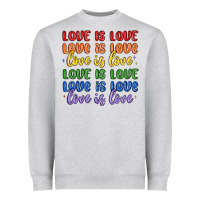 Heather Grey love is love lgbtq Heavyweight Sweatshirt - MaliasSmallBusiness