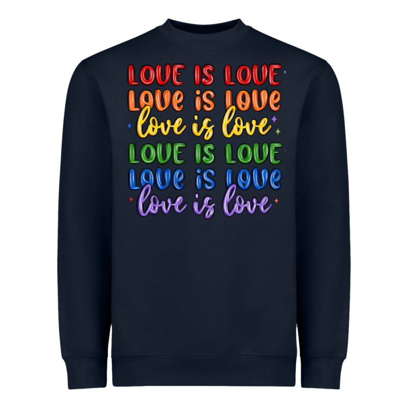 Love Is Love Lgbtq Heavyweight Sweatshirt by MaliasSmallBusiness | Teevron