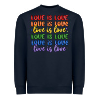 Navy love is love lgbtq Heavyweight Sweatshirt - MaliasSmallBusiness