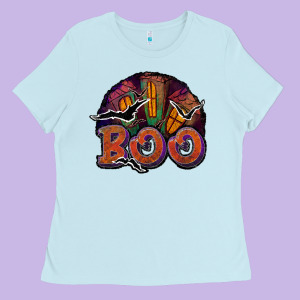 Boo Ladies Tee Designed By Jahusdesignshop