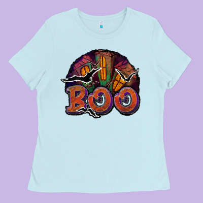 Boo Ladies Tee Designed By Jahusdesignshop