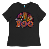 Black boo Ladies Tee - JahusDesignShop
