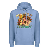 Colony Blue Bring me flowers cowboy Premium Hoodie - HowdyJamesFarm