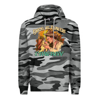 Slate Camo Bring me flowers cowboy Premium Hoodie - HowdyJamesFarm