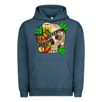Pigment Midnight Navy Skull crawfish season Urban Hoodie - FaDigitalArtStudio