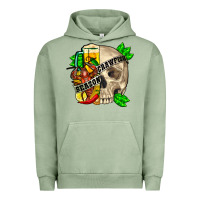 Pigment Oil Green Skull crawfish season Urban Hoodie - FaDigitalArtStudio