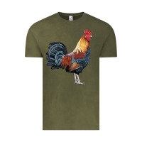 Vintage Olive New Hampshire Red Rooster Vintage Tee - LillyAllenDesigns