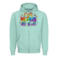 Seafoam y all means all y all Zipper Hoodie - Artiststas