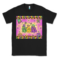 Black mardi gras bead dogs Classic Tee - MaliasSmallBusiness