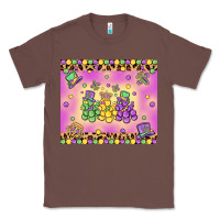 Chestnut mardi gras bead dogs Classic Tee - MaliasSmallBusiness