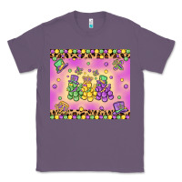 Lavender mardi gras bead dogs Classic Tee - MaliasSmallBusiness
