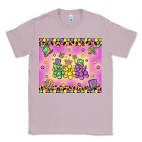 Lilac mardi gras bead dogs Classic Tee - MaliasSmallBusiness