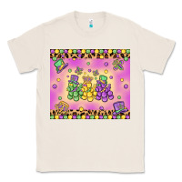 Natural mardi gras bead dogs Classic Tee - MaliasSmallBusiness