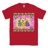 Red mardi gras bead dogs Classic Tee - MaliasSmallBusiness