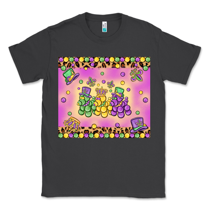 Mardi Gras Bead Dogs Classic Tee by MaliasSmallBusiness | Teevron