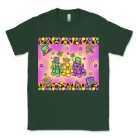 Sports Green mardi gras bead dogs Classic Tee - MaliasSmallBusiness