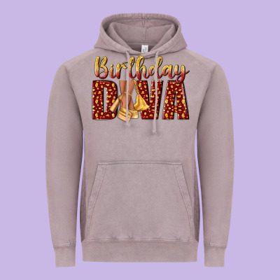 Birthday Diva Vintage Hoodie Designed By Nancycooperartshop