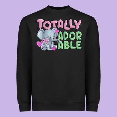 Totally Adorable Heavyweight Sweatshirt Designed By Maliassmallbusiness