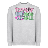 Heather Grey totally adorable Heavyweight Sweatshirt - MaliasSmallBusiness
