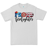 Dove Grey proud firefighter Premium Tee - HRA Design Shop