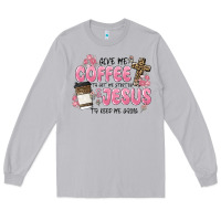 Moon Dust give me coffee jesus Long Sleeve Tee - MaliasSmallBusiness