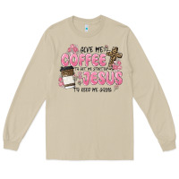 Mushroom give me coffee jesus Long Sleeve Tee - MaliasSmallBusiness
