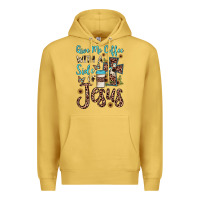 Antique Gold give me coffee with a side of jesus Premium Hoodie - JahusDesignShop
