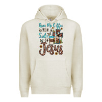 Oatmeal Heather give me coffee with a side of jesus Premium Hoodie - JahusDesignShop