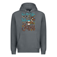 Rock give me coffee with a side of jesus Premium Hoodie - JahusDesignShop