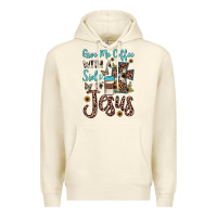 Sandshell give me coffee with a side of jesus Premium Hoodie - JahusDesignShop