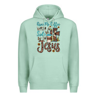 Seafoam give me coffee with a side of jesus Premium Hoodie - JahusDesignShop