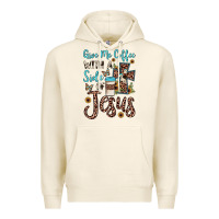 Tofu give me coffee with a side of jesus Premium Hoodie - JahusDesignShop